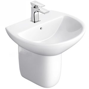 CHẬU RỬA LAVABO TRÒN CHÂN LỬNG CALORIE CAL-07