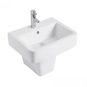 CHẬU RỬA LAVABO VUÔNG CHÂN LỬNG CALORIE CAL-55
