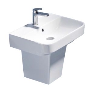 CHẬU RỬA LAVABO VUÔNG CHÂN LỬNG CALORIE CAL-36