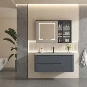TỦ CHẬU NHỰA PVC CÁNH KÍNH CAO CẤP SM- TC804