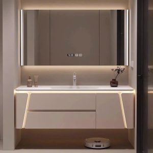 TỦ CHẬU NHỰA PVC GƯƠNG TRÀN CAO CẤP SM- TC1068