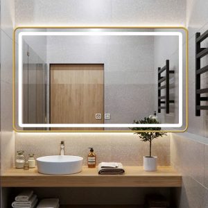 GƯƠNG LED KHUNG VÀNG CAO CẤP CAL-LED K6080