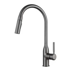 VÒI BẾP RÚT NÓNG LẠNH CAL-026 Xám Titan